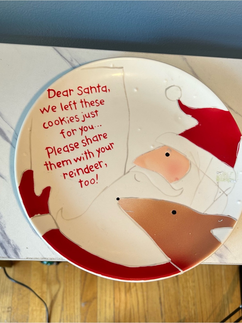⭐️ 5 for $25⭐️hallmark Santa Claus cookie plate